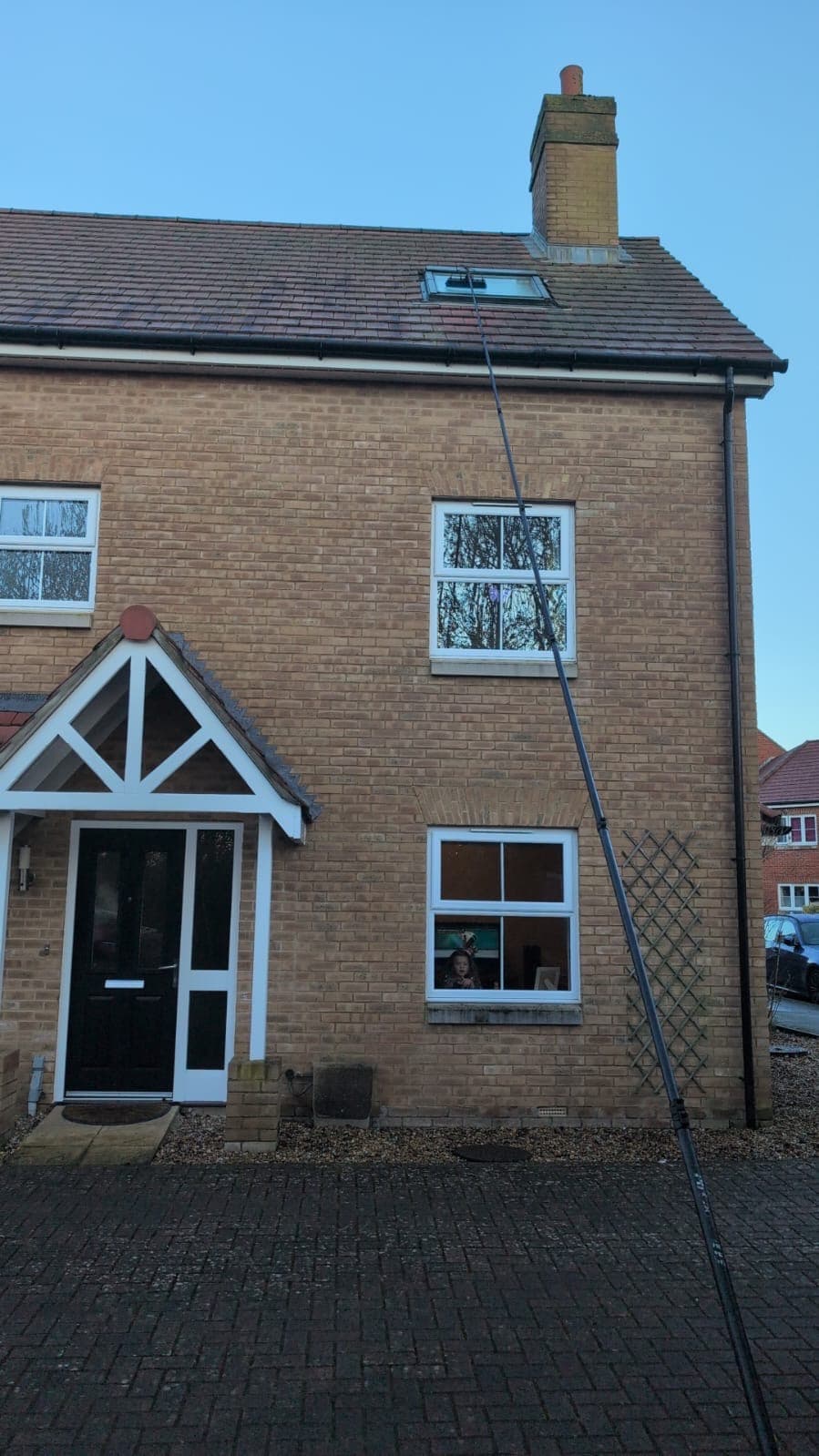 Pressure washing results